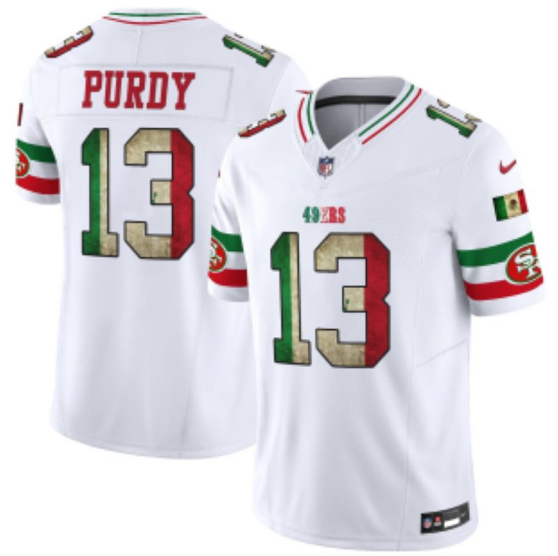 Men 2026 San Francisco 49ers #13 Purdy White three generations Nike Limited NFL Jersey style 001->san francisco 49ers->NFL Jersey